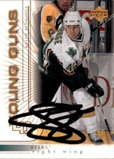 Keith Aldridge Signed 00/01 Upper Deck Young Guns RC card Dallas Stars