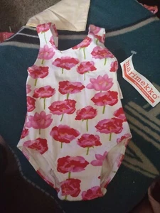Marimekko Bathing Suit Pink Flowers One Piece Size 9 Months NWT - Picture 1 of 2