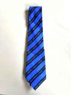 Gucci Neck Tie New Unused Striped Blue Made in Italy 100%Silk - Image 1 of 3