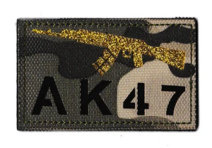 Kalaschnikow Patch AK47 Armee PVC 3D Camo Tactical Patch Scratch Paintball - Bild 1 von 3