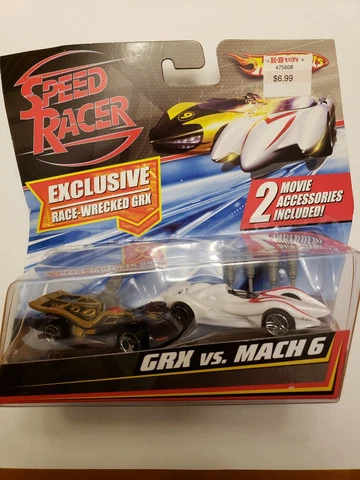 Hot Wheels SPEED RACER GRX Vs MACH 6 New 2-Pack Cars Movie Accessories Cover