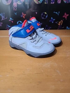Nike lebron soldier vii 7 cool grey blue infrared 2014 td size 10C Toddler Shoes - Picture 1 of 12