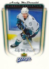 2005-06 Upper Deck MVP #9 ANDY McDONALD - Anaheim Ducks ERC Ingolstadt