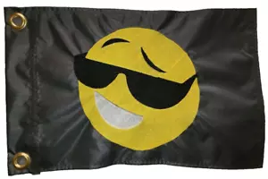 Frusta palo dune personalizzata Cool Face Smiley bandiera di sicurezza ATV UTV JEEP fatta su misura - Foto 1 di 4