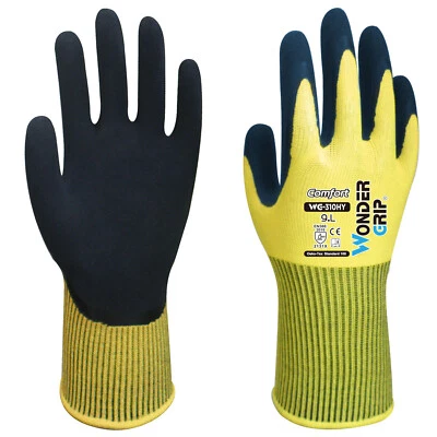 Wonder Grip Comfort 310 gelb Arbeitshandschuhe Montagehandschuhe Handschuhe TOP