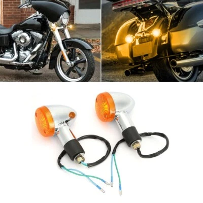 2* Luces de señalización de giro ámbar traseras para Kawasaki Vulcan VN 800 900 1500 1600 1700 Foto 1 de 4