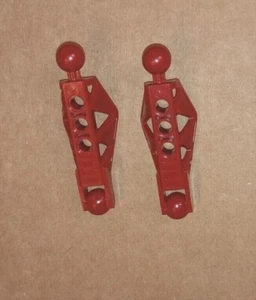 2 Lego 45749 Dark Red Bionicle Lower Leg Section Rahkshi type Genuine Retired  - Picture 1 of 12