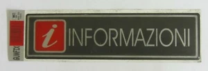 4x15cm Soft Vinyl Information Sticky Signage Plate New - Picture 1 of 1
