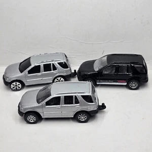 Set 3 x Maisto Mercedes-Benz ML320 1:64 Diecast SUV Gray & Black Versions - Picture 1 of 12