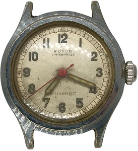 C684 mens Vintage Royce Military Field Manual Red Hand Vintage Watch parts lot - Picture 1 of 2