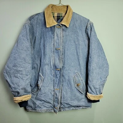 Abrigo De Colección East West Denium Mujer Talla L Forrado de Vellón Pana Cuello/Puños Pesado Foto 1 de 4