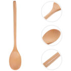  5 Pcs Dessert Spoon Tea Spoons Long Handle Wooden Table Mixing Teaspoon