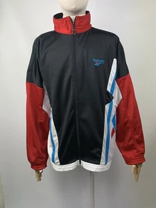 VTG 90s Reebok men’s full zip track top jacket size L - Picture 1 of 11