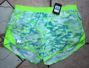 Womens Under Armour Fly By 2.0 Printed Running Shorts 1350198-478 Sz XL NWT - Picture 1 of 3