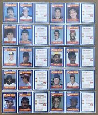1987 Burger King All-Pro (2nd edition) complete set of 20 MLB Superstars Sharp!