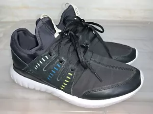 Mens ADIDAS Tubular Radial Black White Sneakers Size US 9 #25479 - Picture 1 of 8