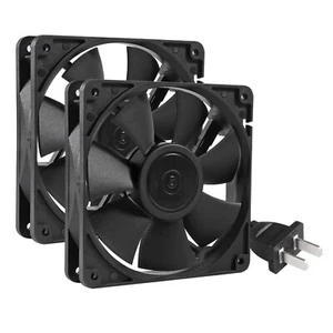 Ventilador 2 Piezas 1225 110V 120V Doble Rodamiento de Bolas Ventilador Enfriador 120Mm X 25Mm para Electrónico - Imagen 1 de 7