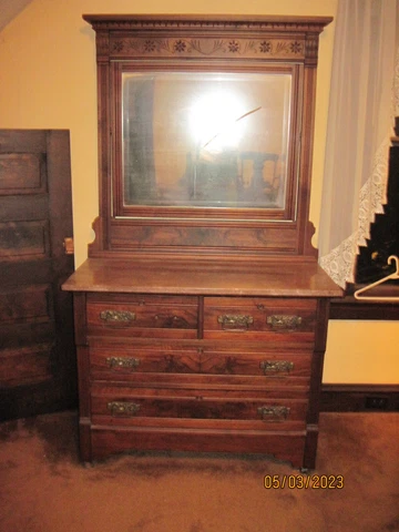 antique marble top dresser civil war era Cover