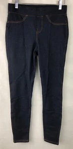 Hue Studio Leggings Sz Small 4/6 Mid Rise Classic Knit Denim Jean 22122 Blue A39 - Picture 1 of 11