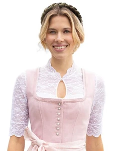 Nina von C. Dirndlbluse halbarm Annette 48 464 971 0 weiss, champagner, schwarz - Bild 1 von 7