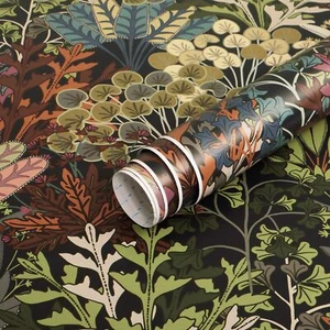 Peel and Stick Wallpaper Forest Contact Paper Floral Leaf Decorative for Walls - Picture 1 of 8