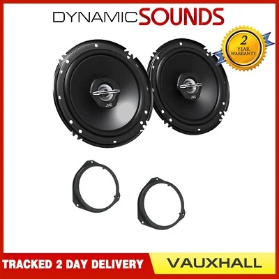 JVC 16cm 600 Watts 2 Way Front Door Car Speakers for Vauxhall Corsa D - Image 1 of 4
