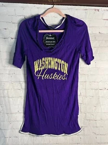 Camisa túnica Washington Huskies con cuentas cuello en V día del juego nueva con etiquetas S - Imagen 1 de 11