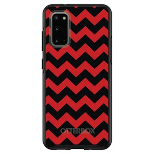 Custom OtterBox Symmetry for Samsung Galaxy S - Black Red Chevron Stripes - Picture 1 of 25