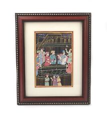 Vintage Miniature Court Scene Indo Mughal Persian Painting