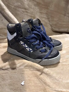 The Children Place Boys Lace-Up Hi Top Gray Boots Size 11 - Picture 1 of 5