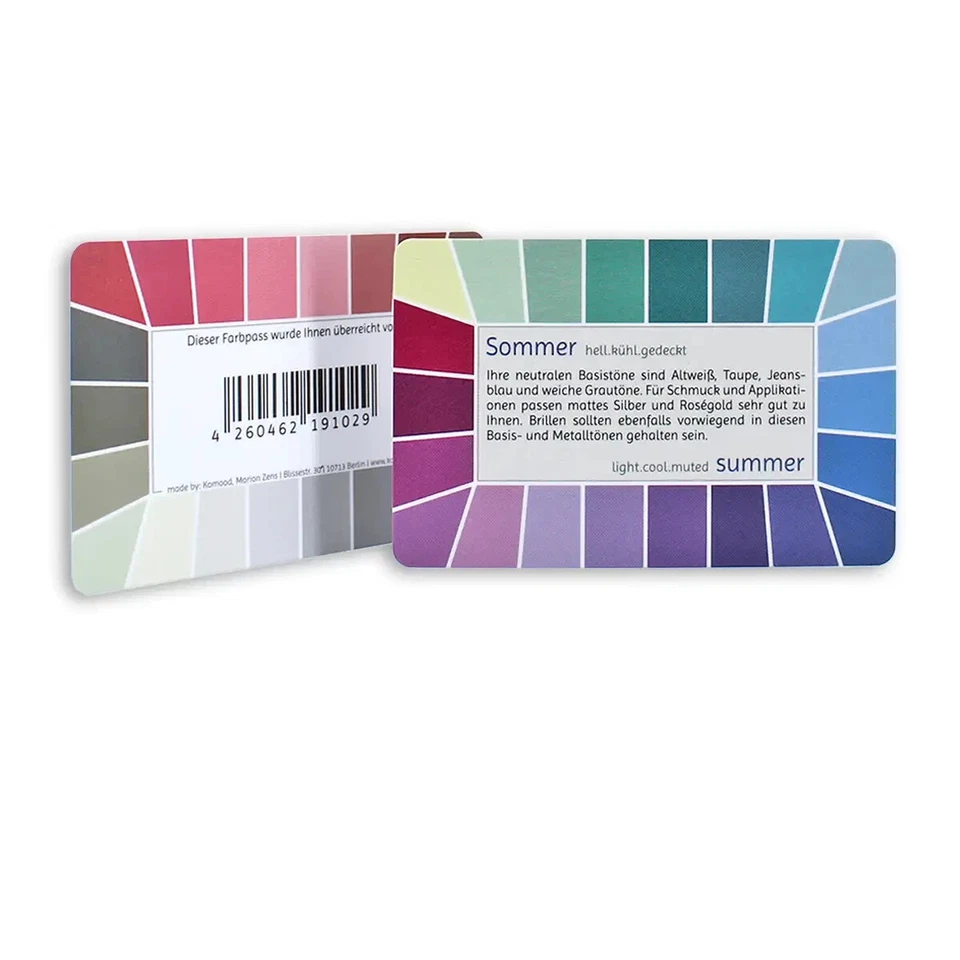 Farbpass Sommer "Loop" - Plastikkarte mit 44 Farben - Bild 1 von 1