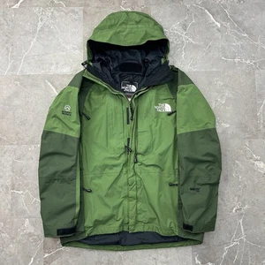 The North Face Mountain Jacket Mens Large Gore Tex Green Shell Snowboarding Ski - Picture 1 of 11