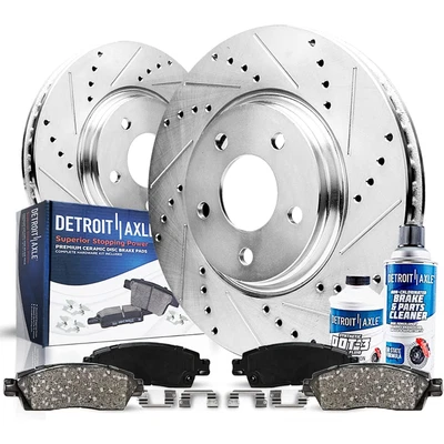 Detroit Axle 321mm Front for 2011-2016 Buick Regal Drilled Rotors and Cer - Image 1 of 4