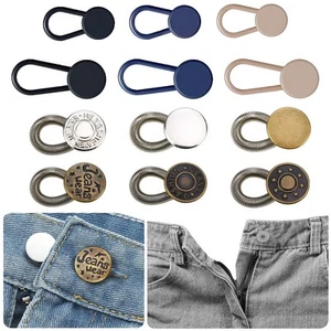 12PCS Button Extenders for Pants for Women Men, Jeans Metal Elastic Waistband... - Picture 1 of 6
