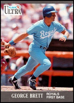 1991 Fleer Ultra #144 George Brett - HOF FREE SHIPPING! - Image 1 of 2