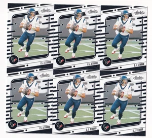 (6) C.J. Stroud 2024 PANINI ABSOLUTE BASE CARD LOT #41 HOUSTON TEXANS - Picture 1 of 1