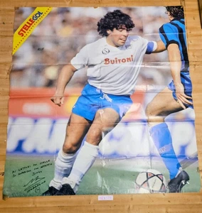 Maradona Poster Neapel Sterne Tor mit Signatur - Bild 1 von 1