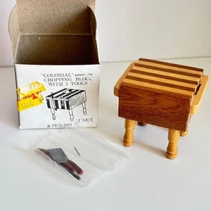 Nueva isla de bloques de madera pequeña miniatura para casa de muñecas de colección - Imagen 1 de 6