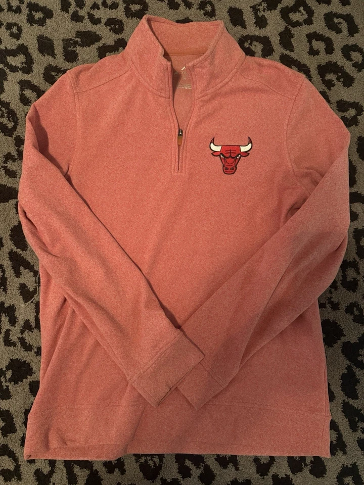 Chicago Bulls Men’s Antigua Subtle Quarter Zip Size M - Image 1 of 1