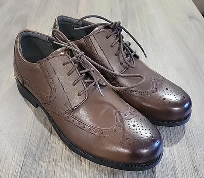 Thom Mcan Brown Leather Wing Tip Oxfords Dress Or Casual Shoes. Mens Size 9 - Image 1 of 4