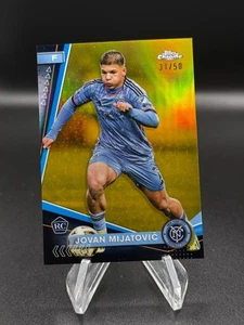 2024 Topps Chrome MLS Jovan Mijatovic Gold Refractor /50 New York City FC - Picture 1 of 2