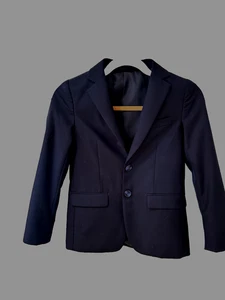 Isaac Mizrahi Boys Dress Jacket S 10Navy 2Front Buttons Pockets 2 Back Vents - Picture 1 of 6