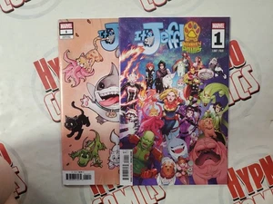 IT'S JEFF: INFINITY PAWS 1 Cover Set Marvel Comics Rivals Shark - Bild 1 von 3