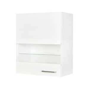 Hängeschrank Vitrine nobilia WGLS60-1 332 Alpinweiss matt 60cm - Bild 1 von 21