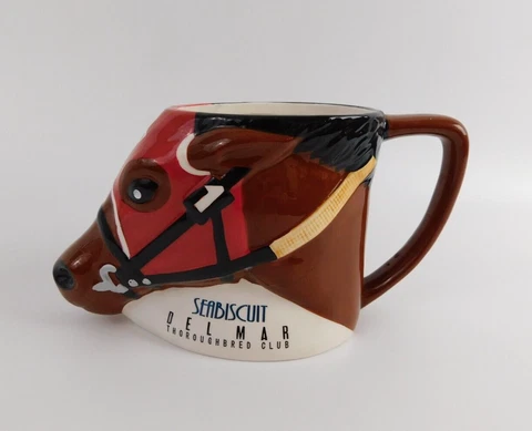 SEABISCUIT Thoroughbred Racehorse LTD ED Collectible Souv Mug Arlington Park, IL Cover