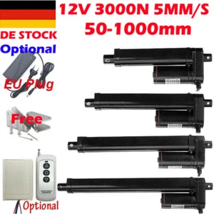 DC 12V 2~40" inch Elettrico Attuatori lineare motore 3000N 660lb Linear Actuator - Imagen 1 de 38