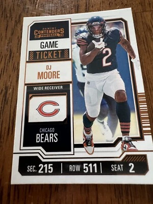 2023 Panini Contenders Bronze Foil Parallel DJ Moore #18 - Image 1 of 2
