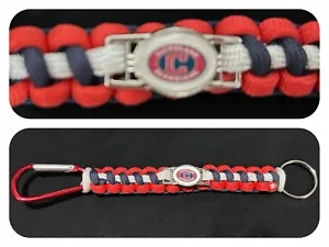 Cleveland Guardians Inspired Paracord/Survival Keychain - Picture 1 of 1