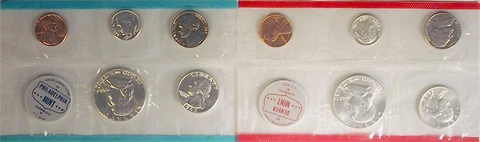 1963 Mint Set - All Original 10 Coin U.S. Mint Uncirculated Set Cover