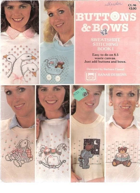 Cross Stitch Leaflet - Buttons & Bows: Book 1 - Image 1 of 1